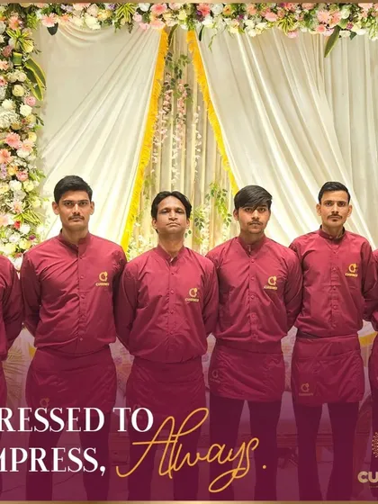 My team is the backbone of every successful event. We are always professionally dressed in our uniforms and trained to provide impeccable service, ensuring your guests are well taken care of from start to finish.