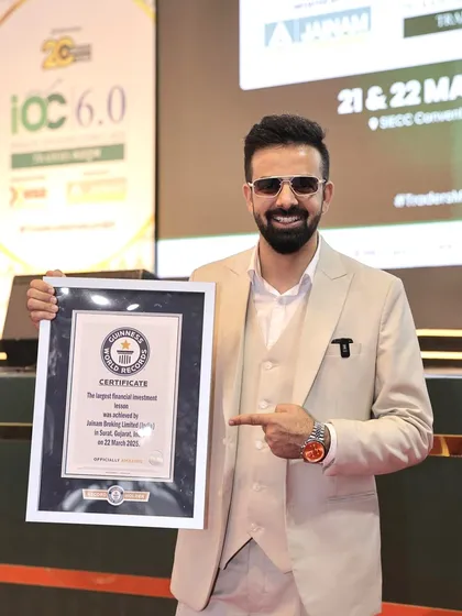 I am incredibly proud to have been the host for the Indian Options Conclave, an event that set a Guinness World Record. This certificate represents a milestone moment and showcases my ability to manage large-scale, historic events.