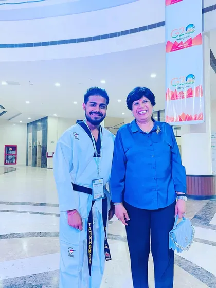 With Dr. Sunita Godara, a 1992 Asian Marathon Gold Medalist. Meeting such legends is always inspiring.