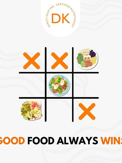 In the game of health, good food always wins. This fun take on tic-tac-toe shows that filling your board with nutritious choices is the winning strategy.
