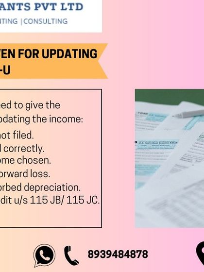 When filing an updated return (ITR-U), you need to provide a specific reason for the update. This infographic lists the valid reasons, such as income not reported correctly or returns not filed previously. I help clients choose the correct reason for their situation.