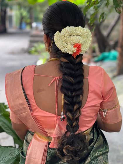 Another view of the beautiful and neat traditional braid.