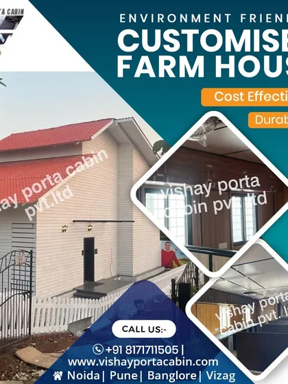 This is a customized farmhouse we built, featuring a traditional design with a gabled roof and a welcoming front gate. We handle everything from the structure to the exterior finish, ensuring it's cost-effective, durable, and ready for you to move in.