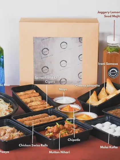 My customizable Iftar box is a complete feast, perfect for sharing during Ramadan or for any celebration. It’s packed with a variety of my best dishes, from starters like samosas and swiss rolls to mains like Mutton Nihari, biryani, and desserts, all clearly labeled for your convenience.