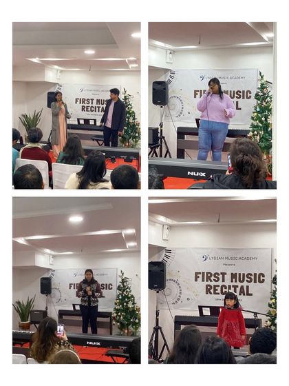 Our talented vocal students of all ages who performed at the First Music Recital.