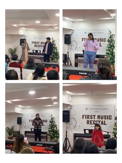 A collage of our talented vocalists who performed at the recital.
