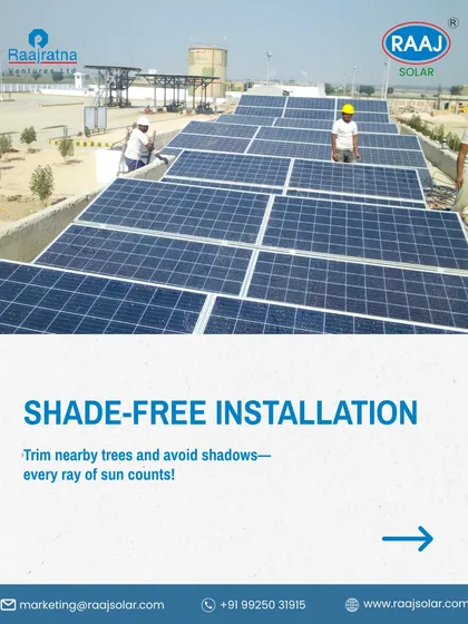 Effective shade management is crucial for optimal solar performance. We assess your site for potential obstructions like growing trees and advise on solutions to ensure your panels receive unobstructed sunlight throughout the day.