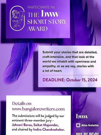A reminder that the deadline is approaching for The BWW Short Story Award. This is your chance to send in your best work and have it read by our eminent jury.