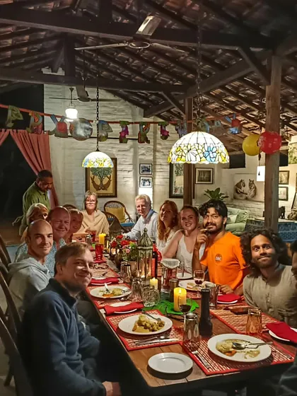 After a day on the road, we gather for a delicious, slow-cooked meal. These dinners are a time for sharing stories, laughing, and connecting with fellow travelers. It's where a group of strangers starts to feel like a family.