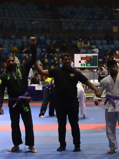 Victory at the India Open. Every win is a result of countless hours of drilling and hard work on the mats.