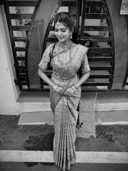 South Indian Bridal Drapes photo 59