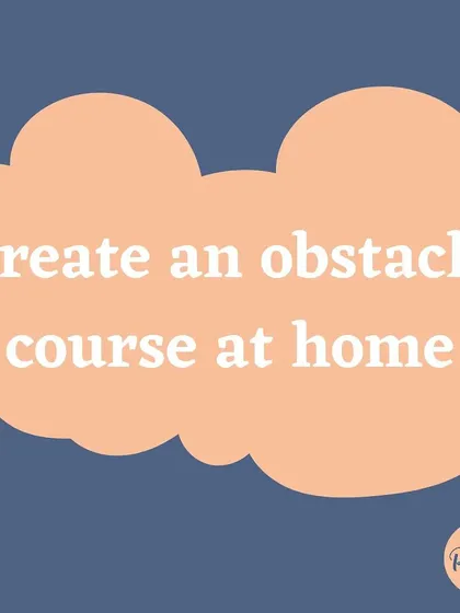 An indoor obstacle course is a great way to work on your dog's agility and burn off some of that cooped-up energy.