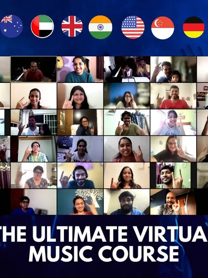 Music connects us across the globe. This is a snapshot of one of our ultimate virtual music courses, bringing together students from different countries in a live, interactive online classroom.
