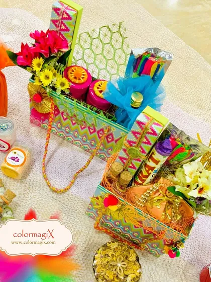 Embrace the vibrant spirit of Holi with our festive hampers. We pack them with playful colors, traditional sweets, and joyful surprises, making them the perfect way to share happiness with friends and family.