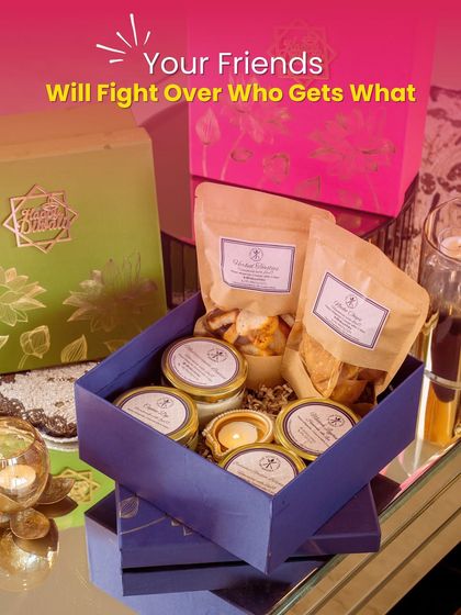 Our Diwali hampers are made for sharing, but we won't be surprised if your friends fight over who gets to take home which dip. It's that good.
