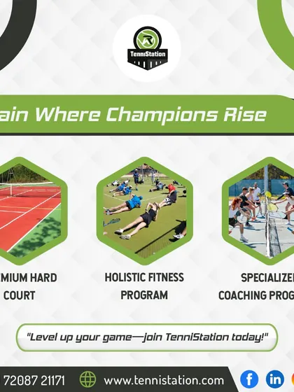 We offer a complete tennis experience. Our programs are built on three pillars: premium hard courts for professional-level play, holistic fitness to build athletic endurance, and specialized coaching to turn your potential into performance.