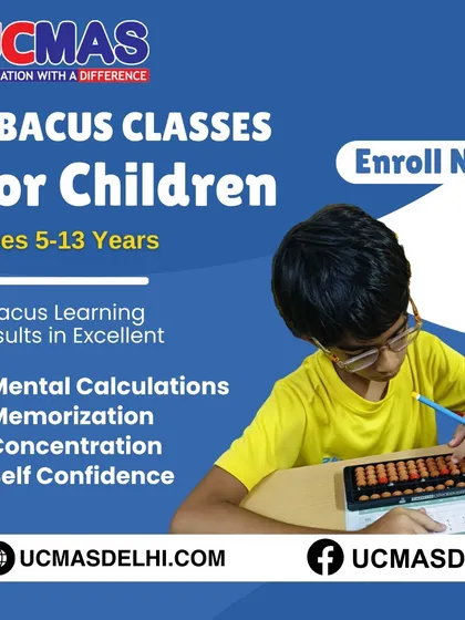 Our abacus classes are specially designed for children aged 5-13. This program results in excellent mental calculation ability, memorization, concentration, and self-confidence.