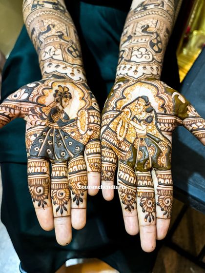 Lotus Mehendi Arts - Bridal & Occasion Mehendi Elaborate Bridal Designs photo 39