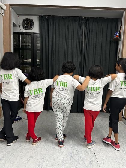 The back of our studio t-shirts, worn proudly by our youngest dancers. They are the heart of The Beat Room.