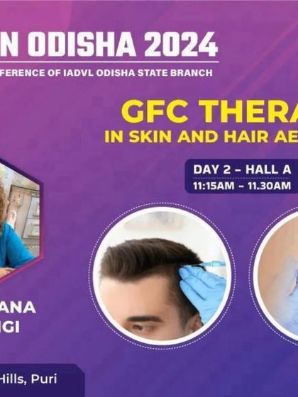 I was excited to speak at Cuticon Odisha 2024 on GFC Therapy. In my session, I explored how this innovative treatment can be used to rejuvenate skin and restore hair naturally.