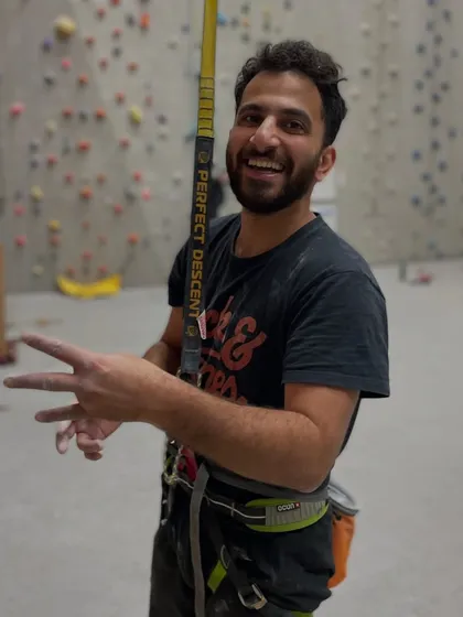 That feeling of accomplishment after a good climb. It's a mix of exhaustion and pure joy.