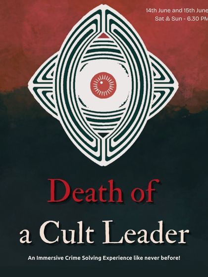 'Death of a Cult Leader' is an immersive murder mystery experience. Our space transforms into a crime scene where you, the audience, must decode clues and find the killer among you.
