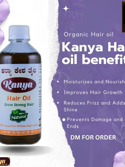 A simple summary of what my organic Kanya Hair Oil does. It moisturizes, nourishes, improves growth, reduces frizz, and prevents damage, all in one bottle.
