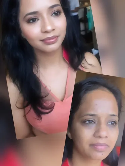 A beautiful example of a "no-makeup makeup" transformation. The focus is on clean, radiant skin and subtle enhancements that let her natural beauty take center stage.