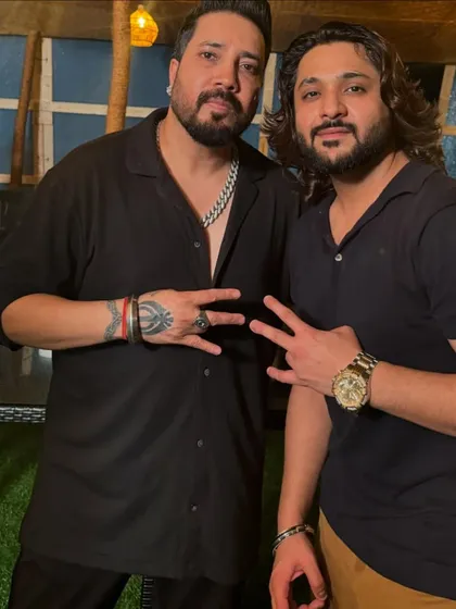 Posing with my Ustaad ji. The respect and love I have for him is immense.