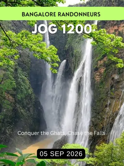 This is the dream we sell: conquering the Ghats and chasing waterfalls. Our Jog 1200 LRM is an epic multi-day adventure through the lush Western Ghats, culminating in a view of the mighty Jog Falls at the peak of its monsoon glory.