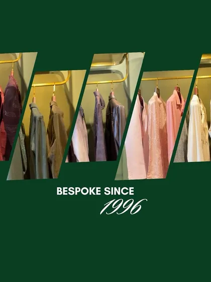 Bespoke since 1996. This graphic celebrates our long history and legacy of craftsmanship, a tradition of excellence that we continue with every garment.