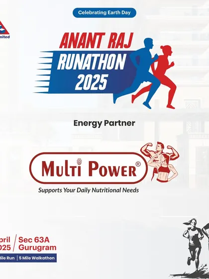 Fueling the run is a science. This post announces Multi Power as the Energy Partner for the Anant Raj Runathon, guaranteeing that participants receive nutritional support for peak performance.