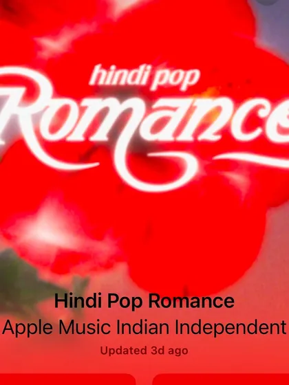 "Tasveer" also made it to the "Hindi Pop Romance" playlist on Apple Music, showing its appeal within the romantic genre.