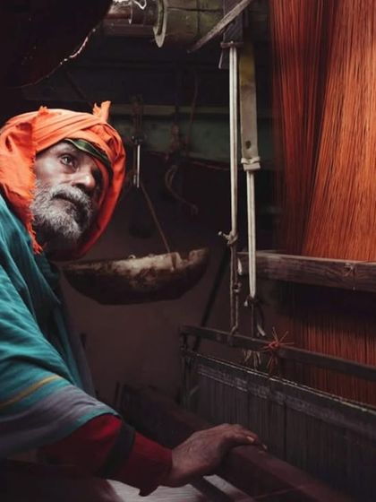I draw immense inspiration from India's rich textile heritage, embodied by artisans like this weaver at his loom. Their dedication to handloom and traditional techniques informs my commitment to quality, craftsmanship, and creating pieces with a soul.