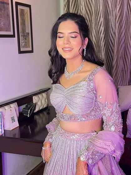 The happiness on her face is the best review. The makeup feels light and comfortable, allowing her to be herself.