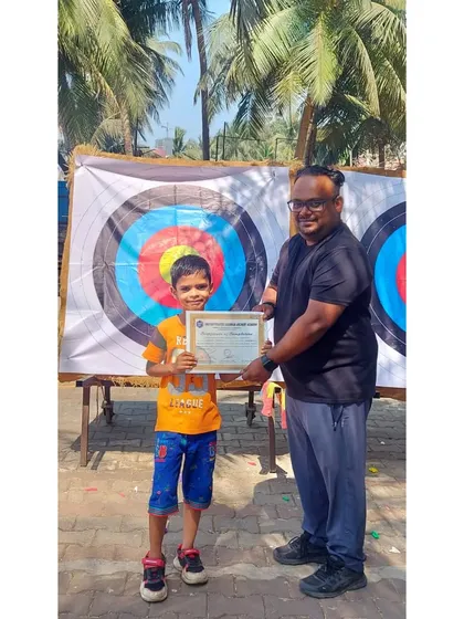 One of our youngest archers from the March 2023 batch, happy to have completed the course.