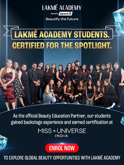 Our students, certified and backstage-tested at Miss Universe India 2025. They walked in as learners and walked out ready for the spotlight.