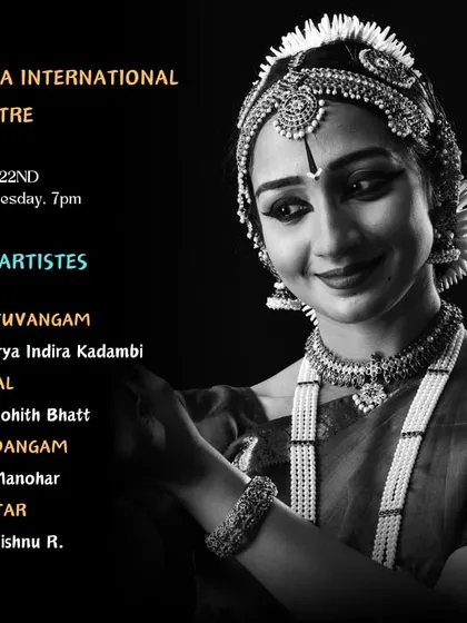 An announcement for my Delhi performance, introducing the wonderful co-artists who would be sharing the stage with me.