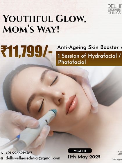 Give the gift of a youthful glow. Our Mother's Day special combines an Anti-Aging Skin Booster with a HydraFacial or PhotoFacial for the ultimate pampering and skin rejuvenation experience.