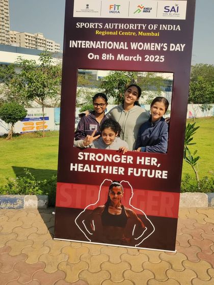 Celebrating Women's Day at the Sai Centre in Kandivali. We are committed to empowering our female athletes and paving the way for future champions.
