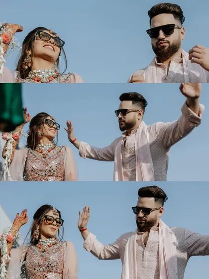 Cool, candid, and full of swag. This couple brings their fun-loving energy to their wedding day, dancing without a care in the world. These are the candid shots that show your true personalities shining through.