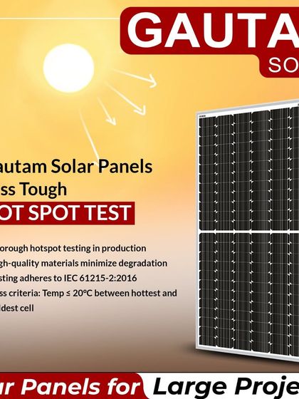 Our panels undergo a thorough hotspot test during production to prevent defects like glass cracking and performance degradation. Adhering to IEC 61215-2:2016 standards, we ensure superior performance for large-scale projects.