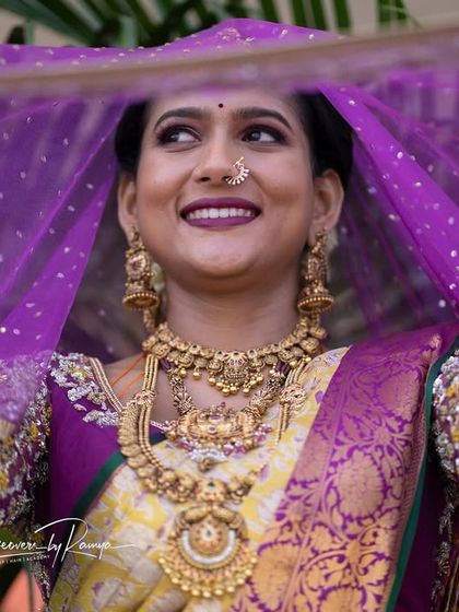 Makeovers by Ramya - Bridal & Special Occasion Makeup Traditional Muhurtham Looks photo 42