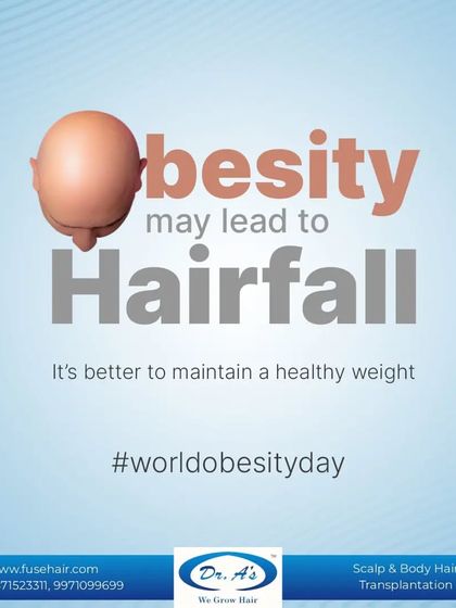 Your overall health is directly linked to your hair's health. This post for World Obesity Day is a reminder that maintaining a healthy weight through good nutrition and activity is a key step in preventing hair fall. Taking care of your body from the inside is the first step to great hair.