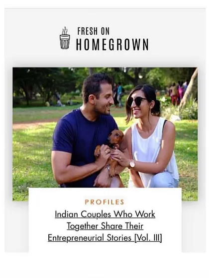 We were honored to be featured by Homegrown for their series on entrepreneurial couples. In the article, we share our story of building A&Y Partners and balancing our professional and personal lives.