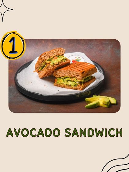Our Avocado Sandwich is a superfood powerhouse. Packed with healthy fats and essential nutrients from fresh avocado, it's a delicious and wholesome choice.