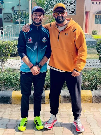 Celebrating Anurag's century. A knock of 100 in 45 balls is exceptional T20 batting.