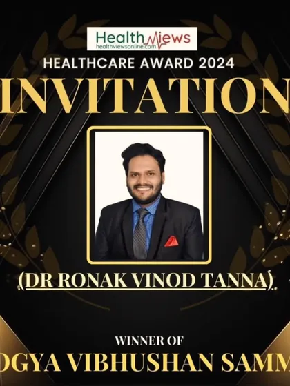 The official invitation for the Healthcare Award 2024, where I was honored as the winner of the Arogya Vibhushan Samman.
