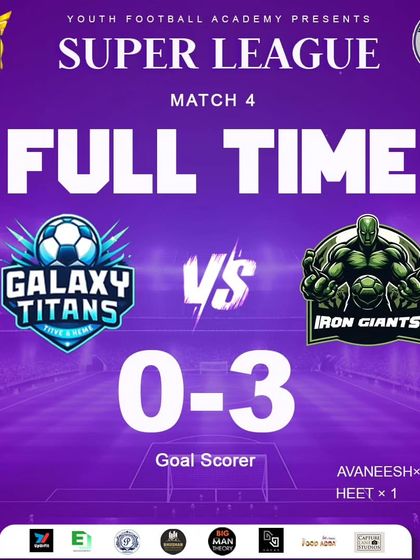 A commanding 3-0 win for the Iron Giants.