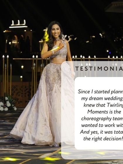 Since she started planning her dream wedding, she knew she wanted to work with us. We were honored to make her dream a reality through seamless virtual choreography sessions.